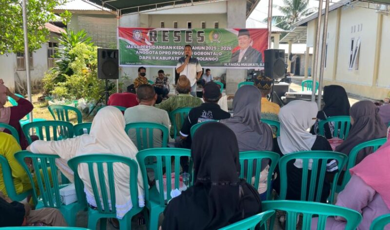 WhatsApp Image 2026-02-09 at 23.51.28 H. Faisal Hulukati, SE, melaksanakan kegiatan reses hari kedua di Desa Iloheluma, Kecamatan Tilongkabila, pada Jum’at (6/2/2026). Foto: Pers RedaksiSulut.com