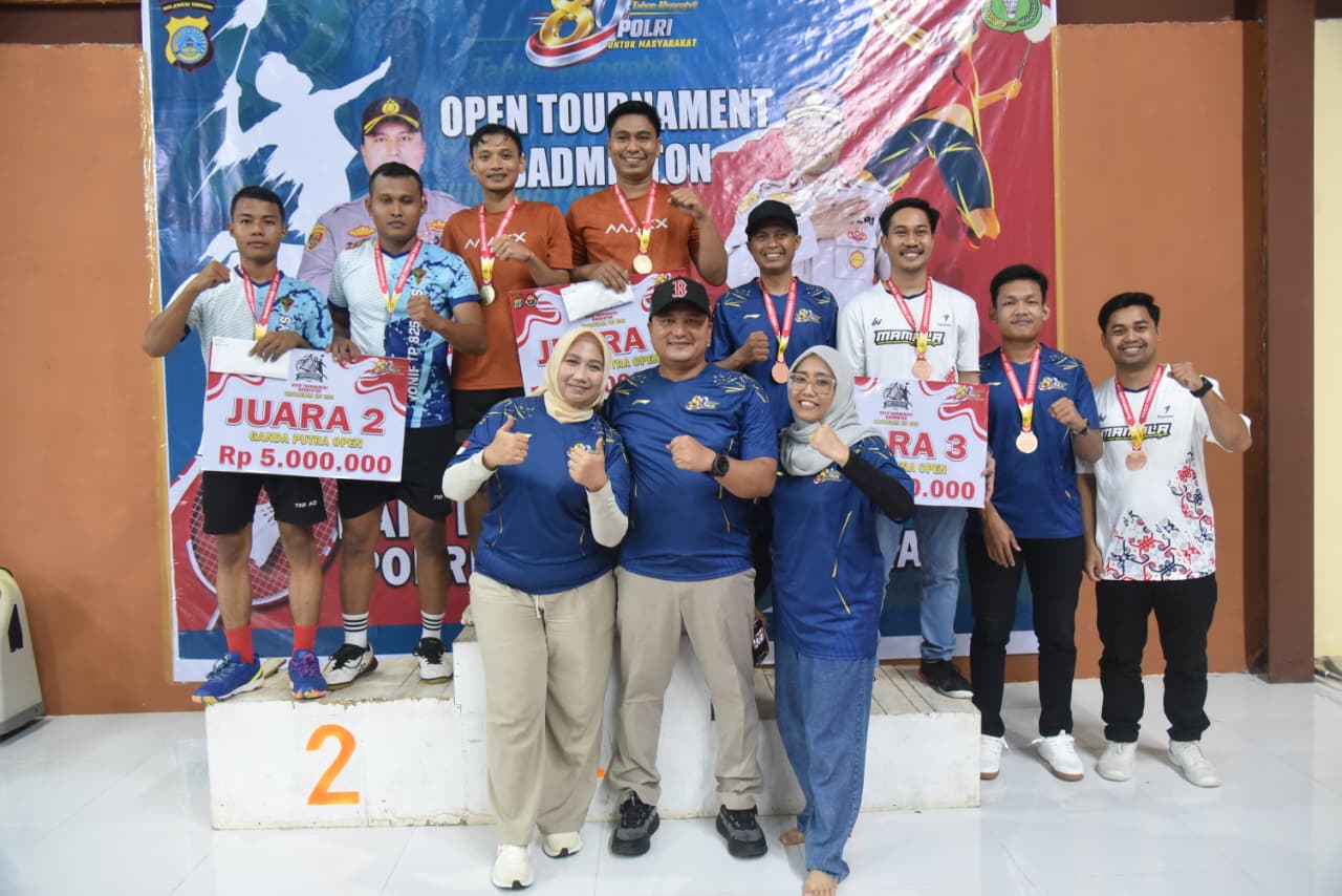 Kapolres Morowali Utara Resmi Tutup Turnamen Badminton Bhayangkara Cup 2026, Ajak Olahraga Jadi Gaya Hidup